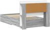 vidaXL Bettgestell mit Stauraum Grau Sonoma 75x190 cm Holzwerkstoff 3433803 Bild 5