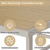 Celya Gartenlounge-Set Garten-Essgruppe, Gartenmöbel-Set, Geeignet für 4 Personen, (Khaki + Beige, Tischplatte aus Kunststoffholz, geflochtenem Seildesign), bestehend aus 1 Tisch und 4 Stühlen, verzinktem Stahlrohr Bild 4