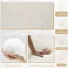 Celya Gartenlounge-Set Garten-Essgruppe, Gartenmöbel-Set, Geeignet für 4 Personen, (Khaki + Beige, Tischplatte aus Kunststoffholz, geflochtenem Seildesign), bestehend aus 1 Tisch und 4 Stühlen, verzinktem Stahlrohr Bild 3