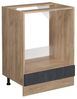 Herdumbauschrank R-Line Schwarz Beton 60 cm ohne Arbeitsplatte Vicco Bild 4
