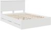 vidaXL Bettrahmen mit Schubladen Weiß 140 x 190 cm Ingenieurs Holz 3409454 Bild 4