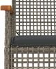 vidaXL 5-tlg. Garten-Essgruppe mit Kissen Grau Poly Rattan 3213613 Bild 5
