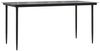 vidaXL 5-tlg. Garten-Essgruppe mit Kissen Grau Poly Rattan 3213613 Bild 4