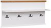 Wandpaneel Galineo Garderobenpaneel 99cm weiß MDF Eiche Natur Bild 1