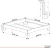 Holzbett (Fichte) "Rosi" 200 x 220 cm 38 cm ohne Kopfteil Massivholzbett Bett Bild 5