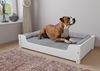 Hundebett für große Hunde 100x60 Kiefer weiß Tierbett V-30.32-W-100x60Rollrost inkl. Bild 2