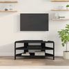 vidaXL EckTVSchrank Schwarz 102x40,5x45cm Holzwerkstoff 889766 Bild 4