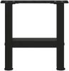 vidaXL Couchtischbeine Schwarz 2 Stk. 30x(30-31) cm Stahl 4013252 Bild 4