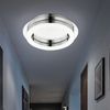 2x LED Deckenleuchte, Chrom, Acryl, Kristall-Deko, 28 cm Bild 4
