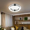 2x LED Deckenleuchte, Chrom, Acryl, Kristall-Deko, 28 cm Bild 2