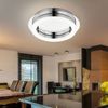 2x LED Deckenleuchte, Chrom, Acryl, Kristall-Deko, 28 cm Bild 5