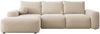 Selsey 'Carnos' Ecksofa mit Schlaffunktion, Ballkissen, Chenillebezug, Beige, linksseitig Bild 5