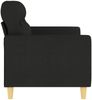 vidaXL 2-Sitzer-Sofa Schwarz 140 cm Stoff 359239 Bild 4