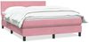vidaXL Boxspringbett mit Matratze Rosa 140x220 cm Samt 3316070 Bild 2