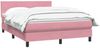 vidaXL Boxspringbett mit Matratze Rosa 140x220 cm Samt 3316070 Bild 3