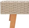 vidaXL Garten-Couchtisch Poly Rattan Beige 310221 Bild 4