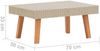 vidaXL Garten-Couchtisch Poly Rattan Beige 310221 Bild 5