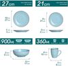 vancasso MODA Tafelservice Steingut Vintage 16-teilig Blau Bild 2