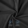 Komfortec 100% Baumwolle Kissenbezüge 2er Set 40x60 cm, Superweicher Premium Jersey Kopfkissenbezug 150 g/m², Kissenhülle, Schwarz Bild 4