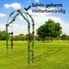 Brixy - 4er Set Rosenbögen - Gartenbögen - Rankhilfe - Blumenbögen - Für Kletterpflanzen - Metall - 240 x 140 x 38 cm pro Stück - Schwarz Bild 3