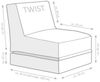 Sitting Point by Magma Twist SCUBA in jeansblau Bild 2
