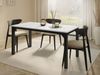 Esstisch Fagab 160 (Farbe: Schwarz / Bianco Marmor) Bild 2
