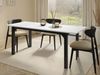 Esstisch Fagab 160 (Farbe: Schwarz / Bianco Marmor) Bild 3