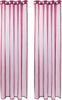 Bestlivings Transparente Gardine in der Farbe Beere, mit Ösen 2er Pack (B140 x L145), viele Varianten erhältlich Bild 1