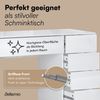 Bellamio 'Livny' Schminktisch mit Spiegel, LED-Beleuchtung, mit 5 Schubladen, beidseitig montierbar, weiß Hochglanz, 80x53x110 cm, LED-Beleuchtung mit mit 3 einstellbaren Lichtfarben Bild 3