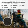 HOMECALL Klappstuhl Hochlehner Campingstuhl Gartenstuhl Gepolstert Faltstuhl Balkonstuhl (150 KG Belastbar Erstellbare Kopfstutze Anglerstuhl,Groß und Hoch, 1 St), mit 6-Fach Verstellbare lehne, für Camp Garten Balkon Bild 3