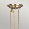 Hängeleuchte, Deckenlampe, Stahl Messing, D 37 cm Bild 4