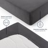 Blumtal® Basics Jersey (2er-Set) Spannbettlaken 90x200 cm -Oeko-TEX Zertifiziert, 100% Baumwolle Bettlaken, bis 20cm Matratzenhöhe, Anthrazit Bild 3