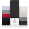 Blumtal® Basics Jersey (2er-Set) Spannbettlaken 90x200 cm -Oeko-TEX Zertifiziert, 100% Baumwolle Bettlaken, bis 20cm Matratzenhöhe, Anthrazit Bild 4
