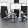 Rheinland Möbel FocusWall STWR1014 – Akustik-Stellwand 1000×1400 mm in Stofffarbe Havana inkl. Rollen – Mobile Schreibtisch-Trennwand für Büro & Homeoffice – Schallschutz – Made in Germany Bild 3