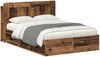 vidaXL Bettgestell mit Stauraum Altholz 135 x 190 cm Holzwerkstoff 3433482 Bild 2