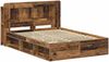 vidaXL Bettgestell mit Stauraum Altholz 135 x 190 cm Holzwerkstoff 3433482 Bild 3