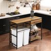 SoBuy FSB71-PF Kücheninsel, Spanplatte, Melamin, Braun, 120 x 90 x 45 cm Bild 5