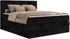 Boxspringbett, Doppelbett mit zwei Bettkästen und Multipocket-Matratze, Cord Bett - TILIANO KING - 140 x 200 cm - Schwarz Cord - H4 Bild 5