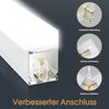 Barberpub Hexagon LED Garage Light, 68970LM 6500K Hexagon LED Beleuchtung für Werkstatt, Friseursalon, 14 Grid, LP005/nicht dimmbar, PVC-Rahmen Bild 5