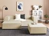 Ecksofa mit Ottomane APRICA Beige Rechtsseitig Bild 3