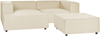 Ecksofa mit Ottomane APRICA Beige Rechtsseitig Bild 4