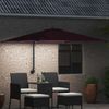 vidaXL Garten-Sonnenschirm Bordeauxrot 248,5 x 247,5 x 160 cm 42003255 Bild 3