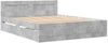 vidaXL Bettgestell mit Kopfteil Betongrau 160x200 cm Holzwerkstoff 3295551 Bild 3