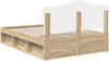 vidaXL Bettrahmen Sonoma 140 x 190 cm Massives Kiefernholz 3413310 Bild 4