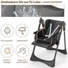 oyajia Kinderstuhl 3in1 Babywippe für Kinder, höhenverstellbar klappbar (Babystuhl mit Tablett und 5-Punkt-Gurt, Fußstütze, Einfach zu Reinigen), Baby Wippe, ab 6 Monaten bis 3 Jahren Bild 3