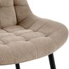 Esszimmerstuhl HASAN - Cord Taupe 52x58x83 cm | Essstühle Esszimmerstühle Küchenstühle Wohnzimmerstühle Bild 3