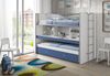 Vipack 'Bonny' Funktionsetagenbett, Holz weiß/blau, 90 x 200 cm Bild 3