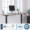 Desktopia Pro X - Elektrisch höhenverstellbarer Schreibtisch / Ergonomischer Tisch mit Memory-Funktion, Nussbaum, Gestell Weiß, 180x80 cm Bild 2
