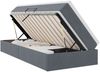 vidaXL Aufbewahrungsbett mit Matratze Dunkelgrau 90 x 200 cm Samt 3370276 Bild 2