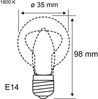 1879 Filament 230V 3-Step-Dim LED Kerze E14 3 Step Dim 450lm 4,9W 1800K dimmbar Gold Bild 2